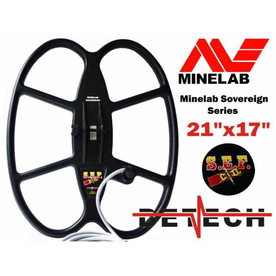 Detech SEF  21"/17" coil  for Minelab Sovereign XS/XS2A/Elite & GT 