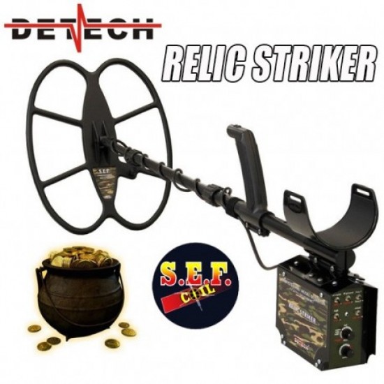 DETECH Relic Striker 4.8 kHz VLF Metal Detector With 18x15” SEF Search Coil | Detech | VLF DETECTORS